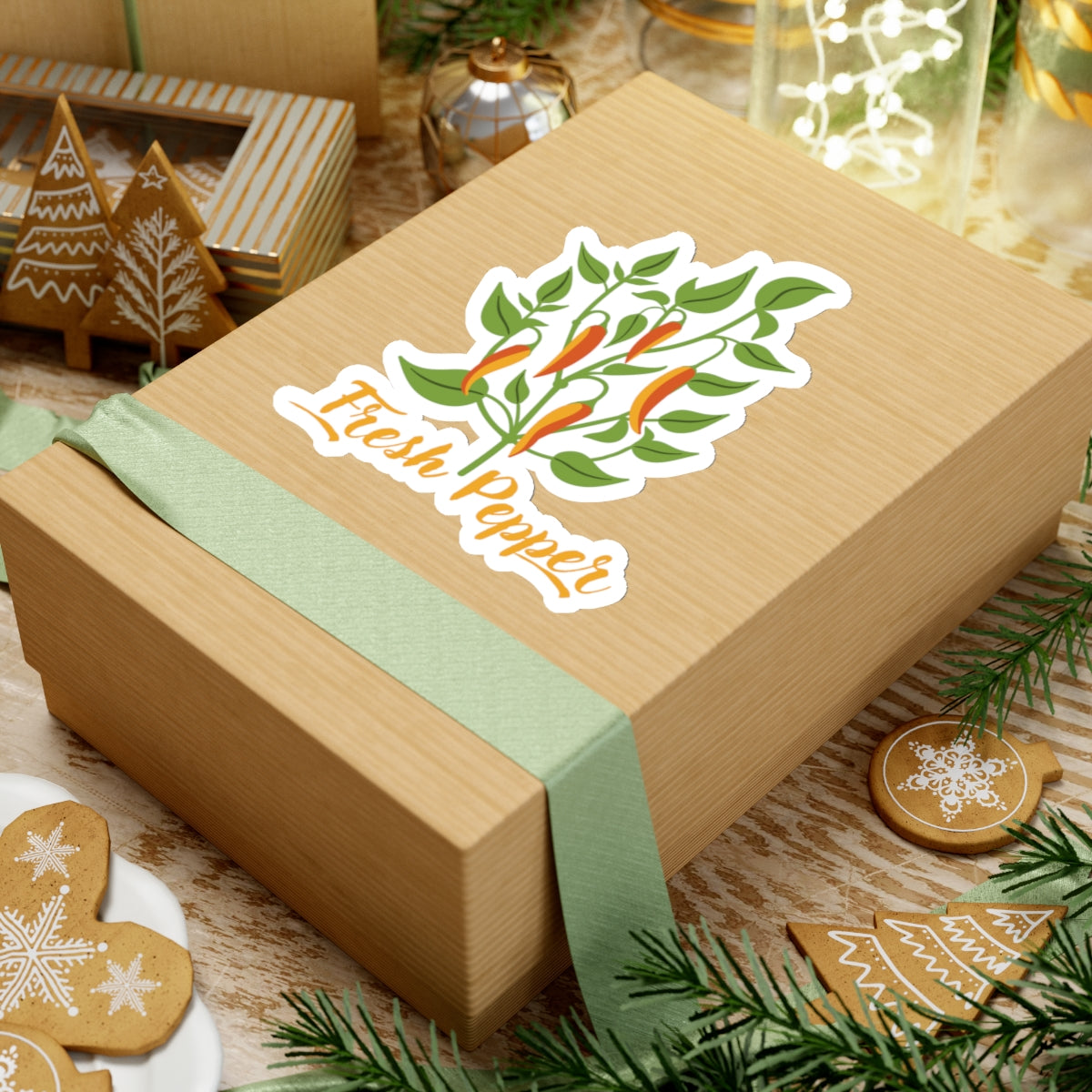 Fresh Pepper Sticker Light Green